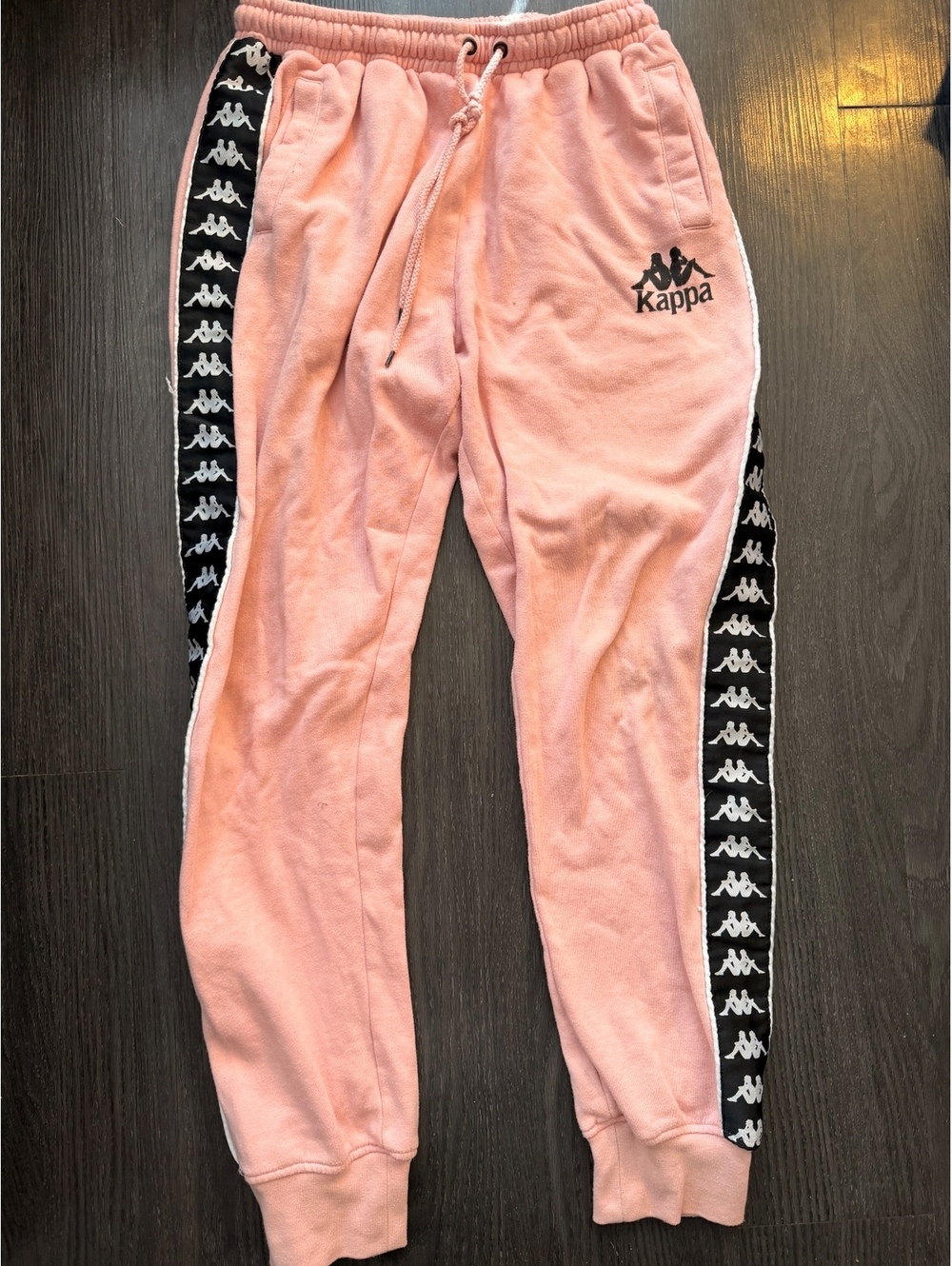 Kappa Banda Astoria Pink Logo Tape Track Pants XL